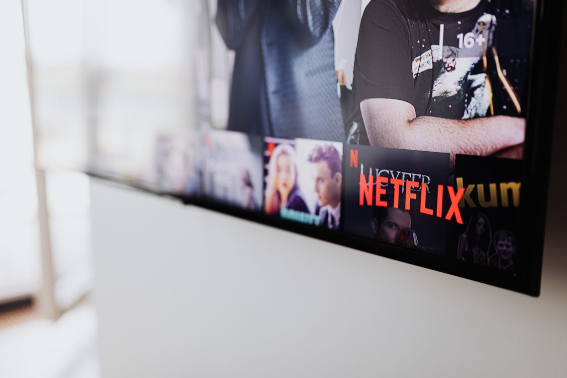 A close-up of a TV screen.